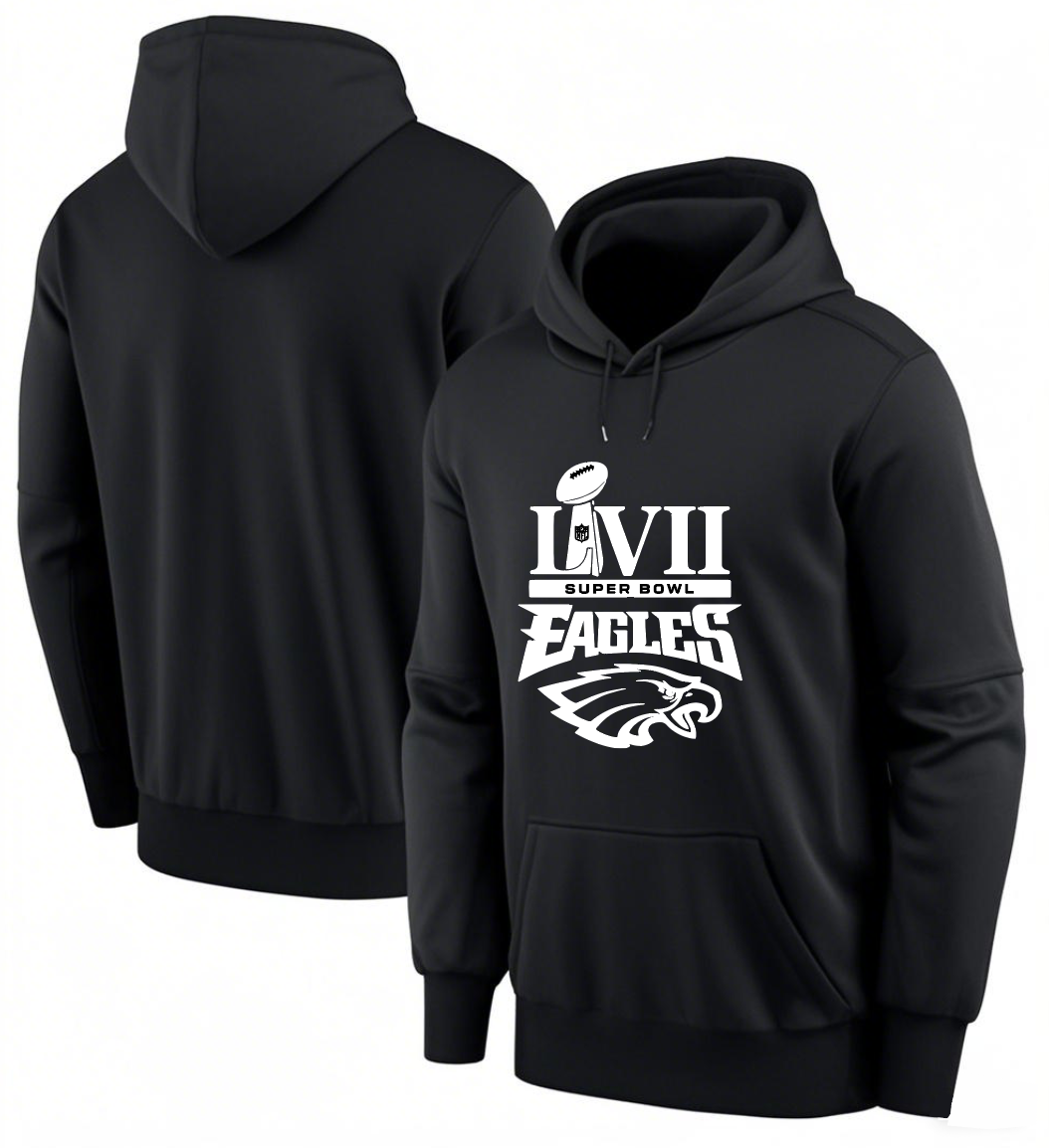 Men 2025 Philadelphia Eagles black hoodie style 11->philadelphia eagles->NFL Jersey